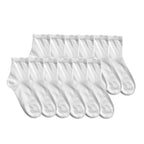 Ανδρικές κάλτσες βαμβακερές ημίκοντες 12 ζεύγη 40-46 Λευκό ANSIN