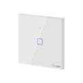 Sonoff TX T0 Χωνευτός Διακόπτης Τοίχου Wi-Fi για Έλεγχο Φωτισμού με Πλαίσιο και Ένα Πλήκτρο Αφής Φωτιζόμενος Λευκός – Google Home, Alexa OEM