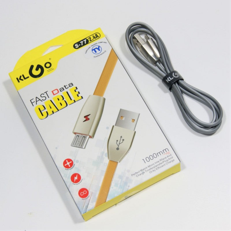 ΚΑΛΩΔΙΟ USB 2.4Α ΦΟΡΤΙΣΗΣ ΚΑΙ ΜΕΤΑΦΟΡΑΣ ΔΕΔΟΜΕΝΩΝ KLGO PH-S-77