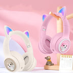 Ασύρματα Ακουστικά με Αυτιά 5.3V AKZ01 - Wireless Cuter Headphones - Μαύρο OEM