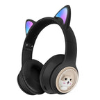 Ασύρματα Ακουστικά με Αυτιά 5.3V AKZ01 - Wireless Cuter Headphones - Μαύρο OEM
