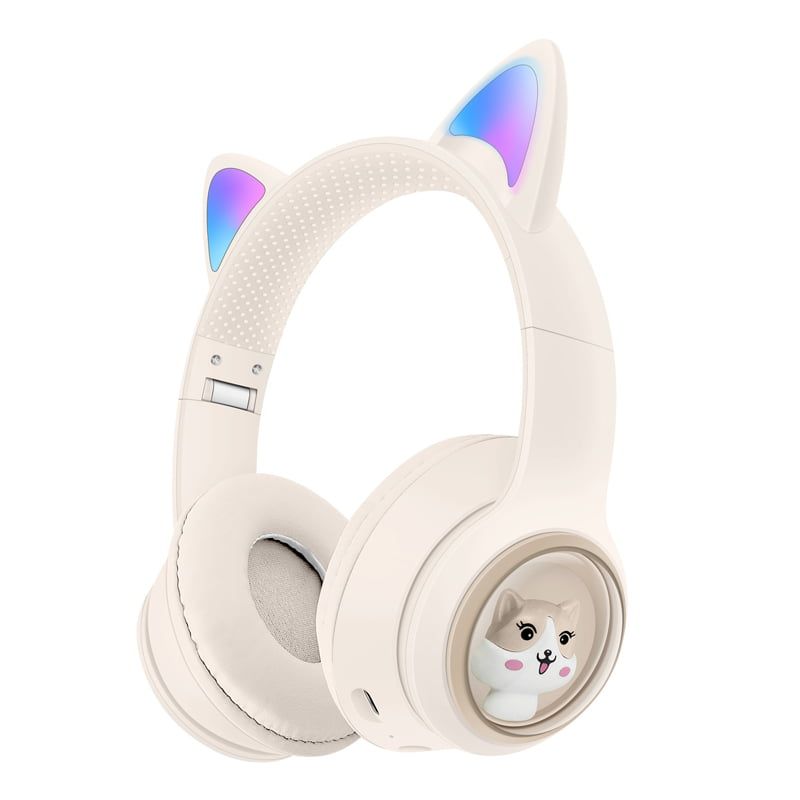 Ασύρματα Ακουστικά με Αυτιά 5.3V AKZ01 - Wireless Cuter Headphones - Μαύρο OEM