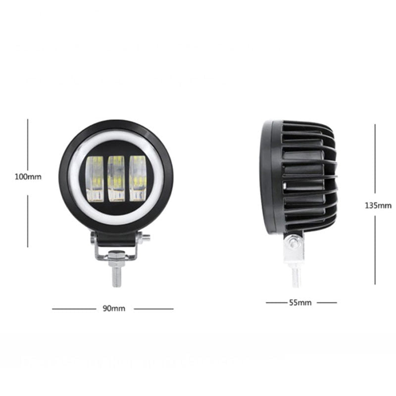 Προβολάκι Μηχανής Led 1τμχ 12-80V λεύκο φως - Motorcycle headlight OEM