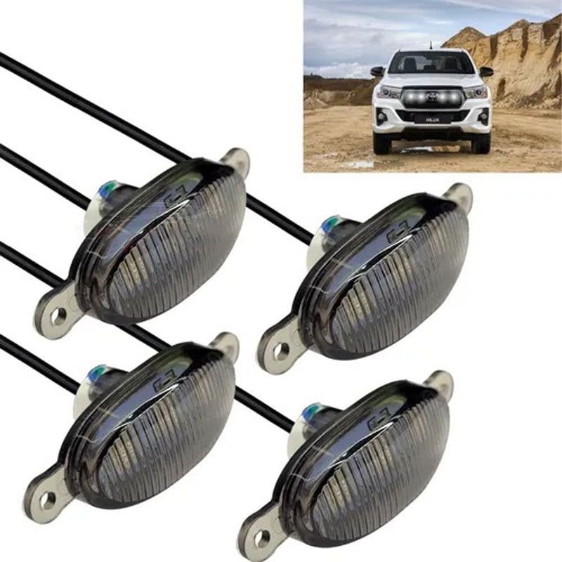 LED φώτα αυτοκινήτου RGB 4τμχ - LED car medium net light OEM