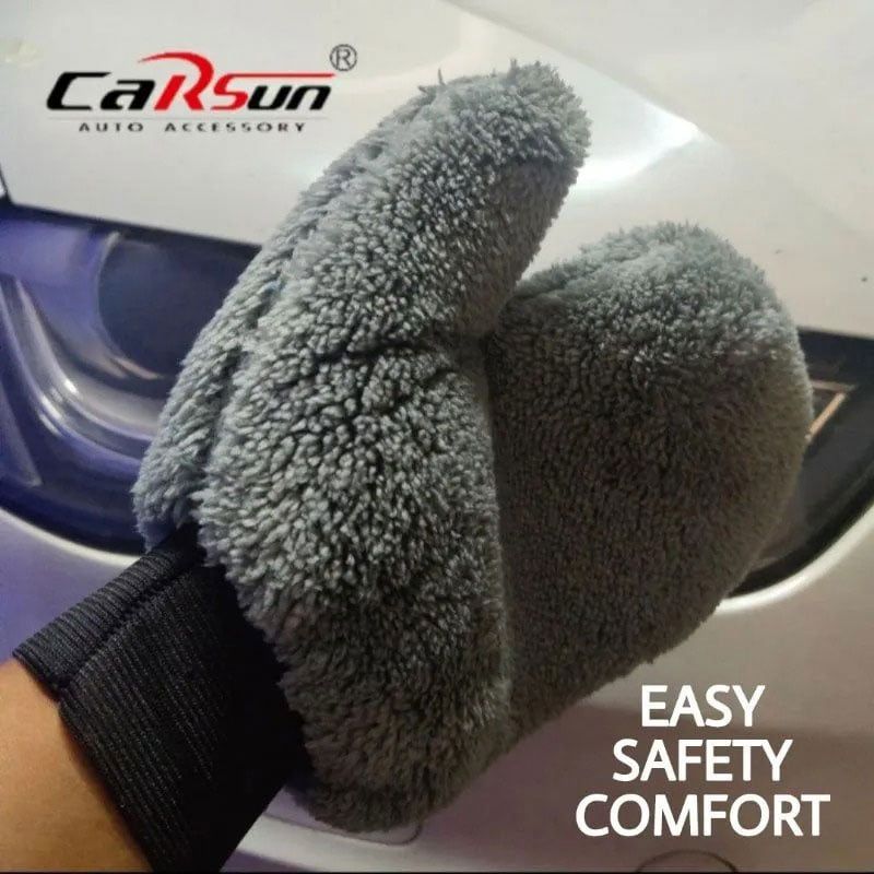 Carsun Γάντι- σφουγγάρι μικροϊνών για καθαρισμό C2668 - Car wash sponge Carsun