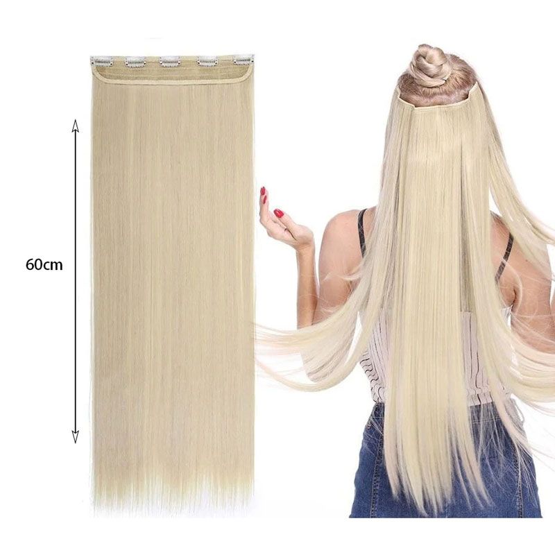 Τρέσα μαλλιών με κλιπς ξανθό 613# - Hair tapes OEM