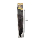 Τρέσα μαλλιών με κλιπς σοκολατί 6K - Hair tapes OEM