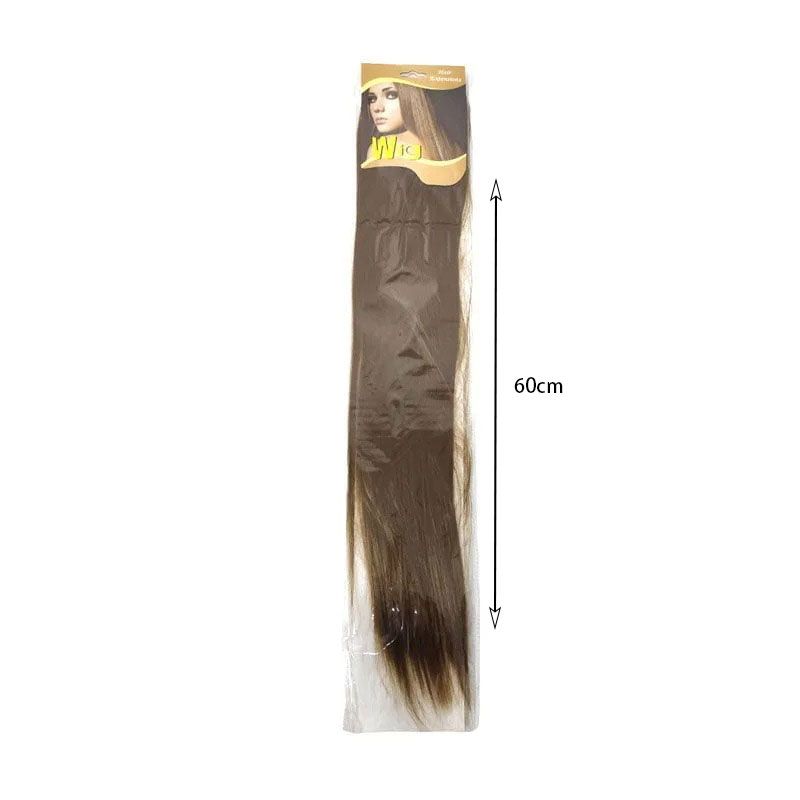 Τρέσα μαλλιών με κλιπς ξανθό σκούρο 18T - Hair tapes OEM