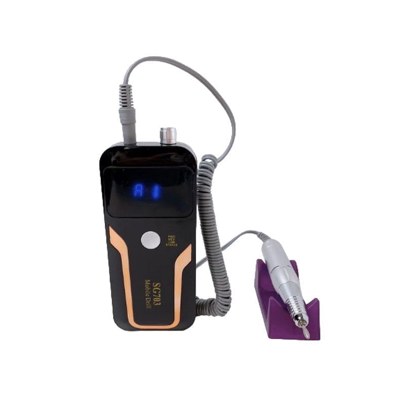 SG703 Τροχός Νυχιών Ρεύματος 35000rpm με Πεντάλ 36W - Portable nail drill - Μαύρο OEM