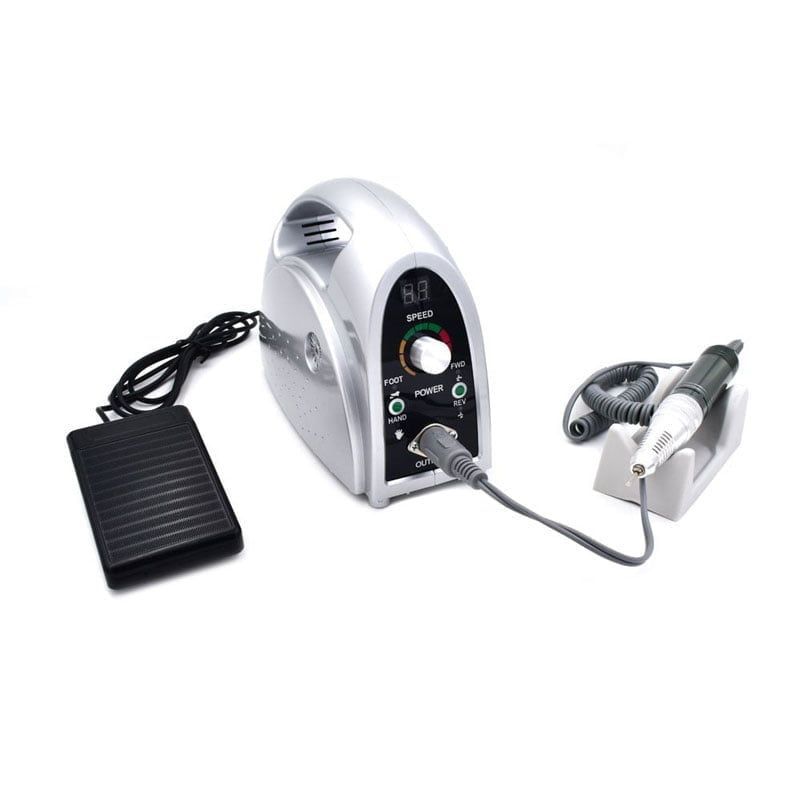 ZS-702 Τροχός Νυχιών Ρεύματος 30000rpm με Πεντάλ 65W - Nail drill - Ασημί OEM