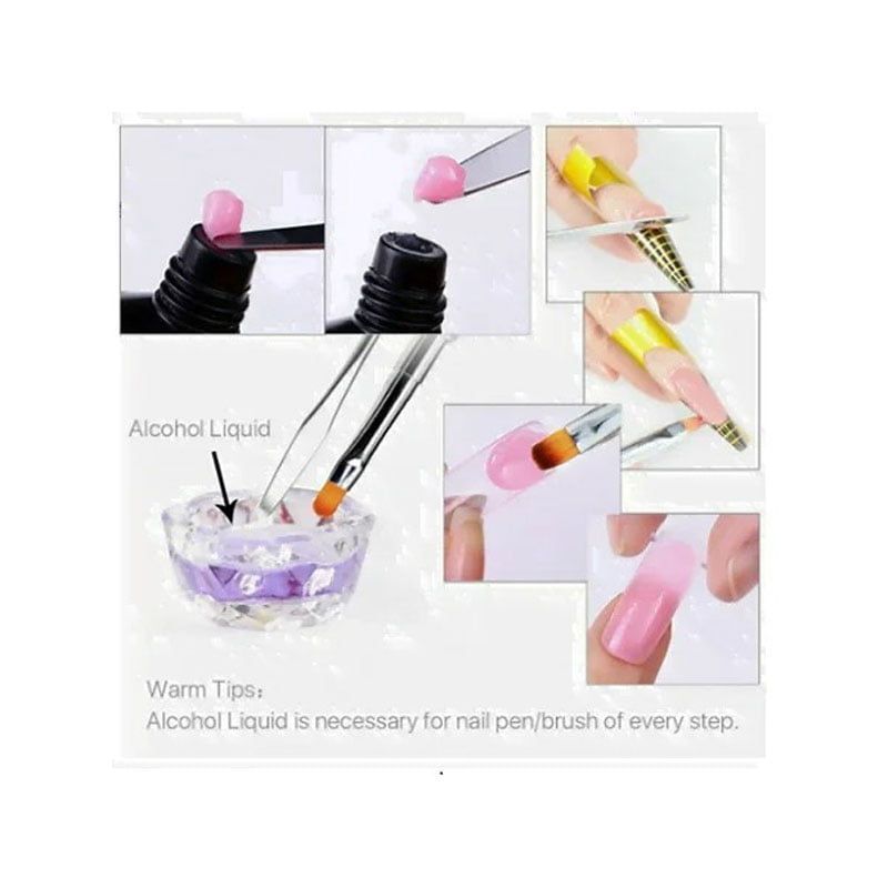 Διπλό Πινέλο Acrylic Gel - Pen for acrylic gel two sides - Μαύρο OEM