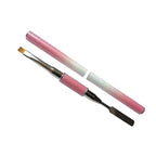 Διπλό Πινέλο Acrylic Gel - Pen for acrylic gel two sides - Μαύρο OEM