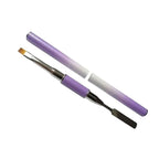 Διπλό Πινέλο Acrylic Gel - Pen for acrylic gel two sides - Ροζ OEM