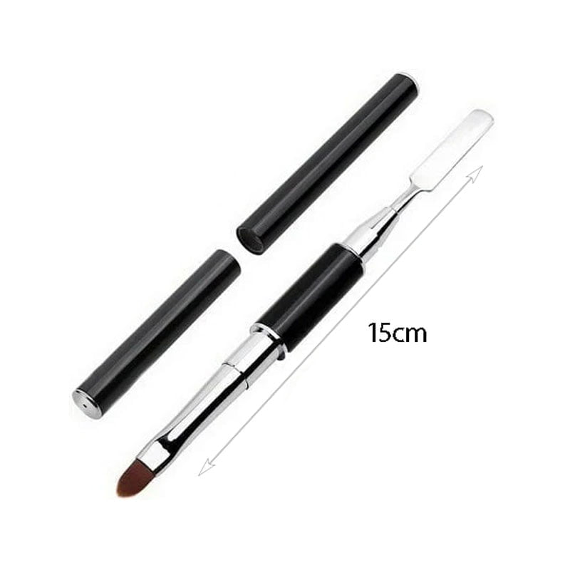 Διπλό Πινέλο Acrylic Gel - Pen for acrylic gel two sides - Ροζ OEM