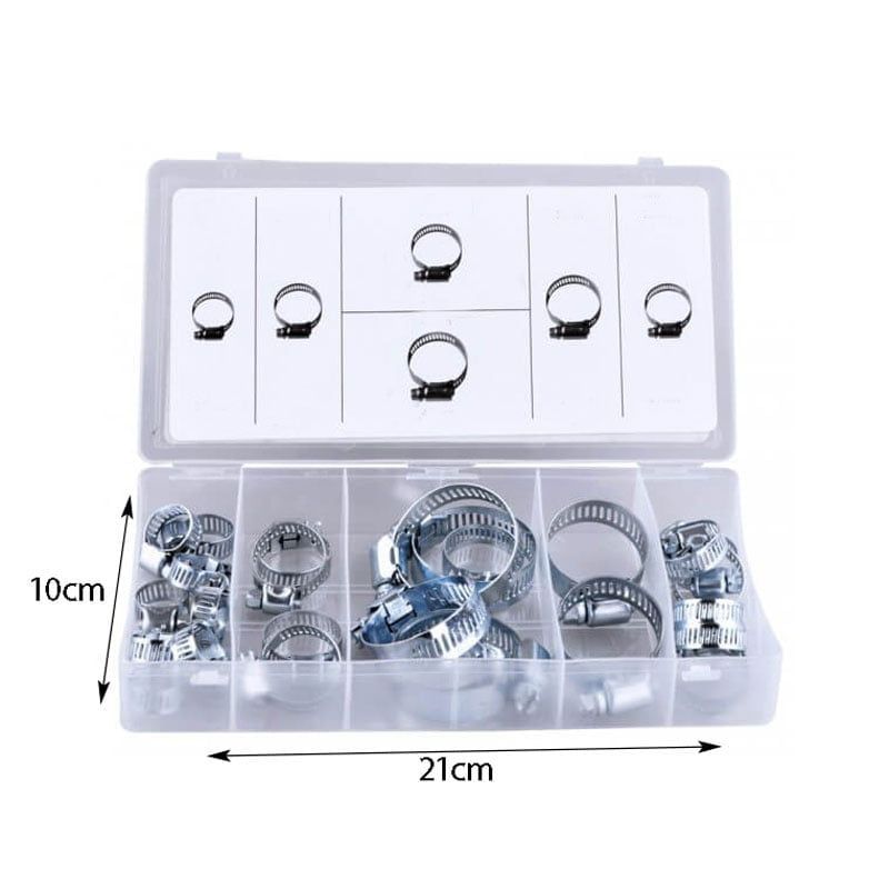 Σφιγκτήρες Inox σε 6 Μεγέθη 26τμχ- Hose Clip Assortment 26pc OEM