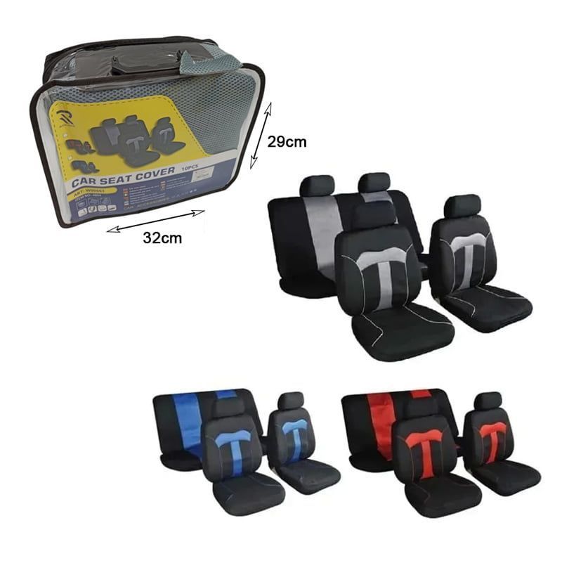 Rchang Σετ Καλύμματα αυτοκινήτου 10τεμ. NO.4804 W00663 – Car seat cover - Κόκκινο OEM
