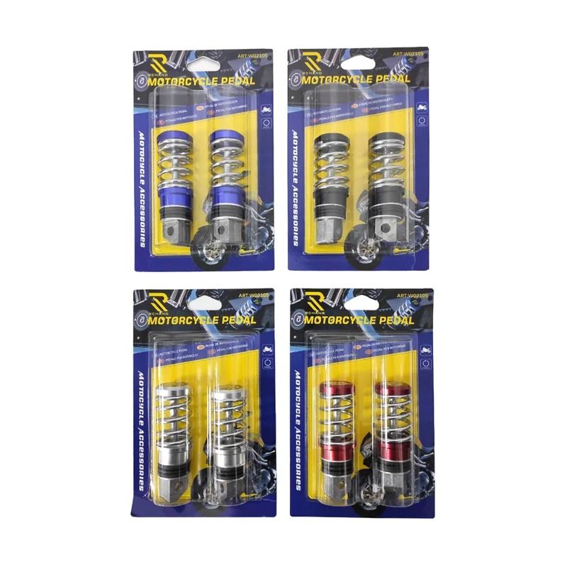 Rchang Πετάλια Μοτοσυκλέτας Με Ελατήριο W02105 - Motorcycle pedal - Κόκκινο RCHANG