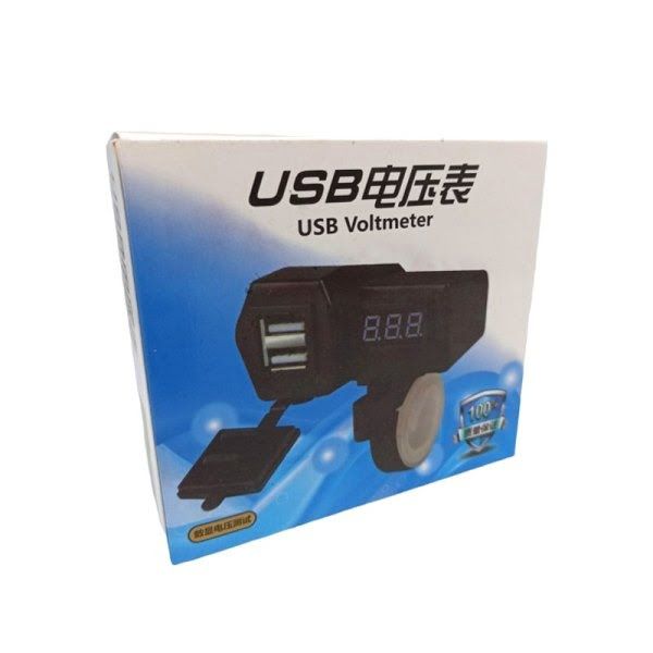 Φορτιστής αυτοκινήτου με βολτόμετρο – USB voltmeter car charger OEM