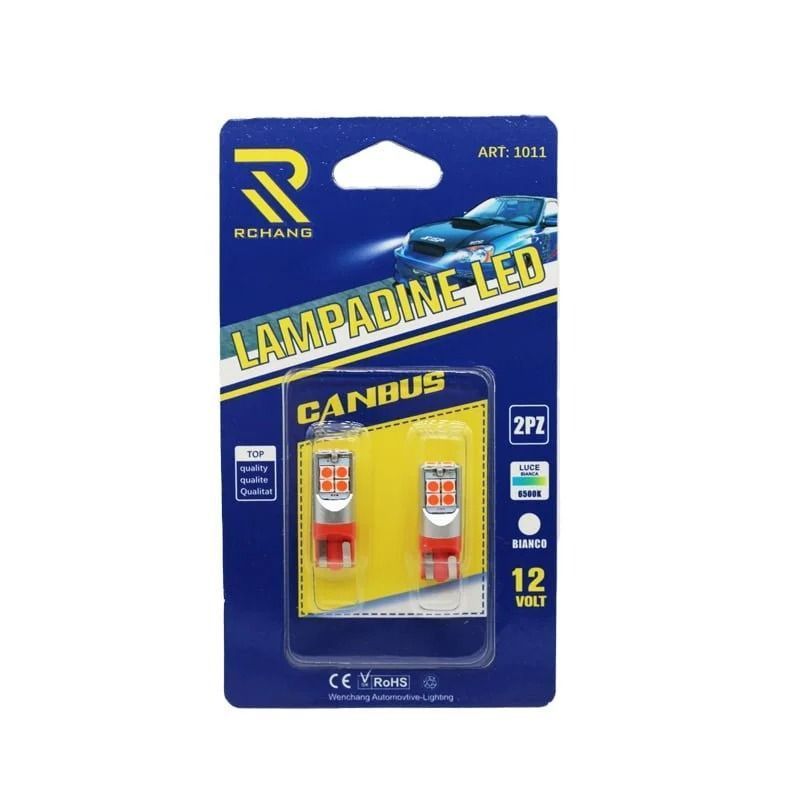 Rchang LED Φώτα αυτοκινήτου Canbus T10 Κόκκινο 12V - Led Lamp RCHANG
