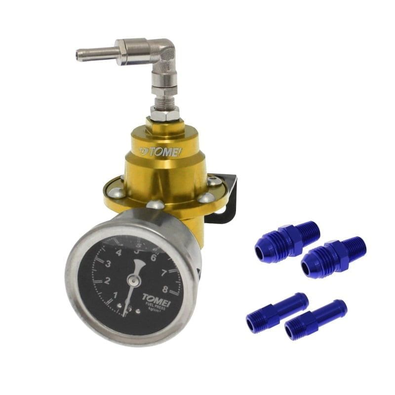 Ρυθμιστής πίεσης καυσίμου αλουμινίου με όργανο μέτρησης – Fuel pressure regulator - Κίτρινο OEM