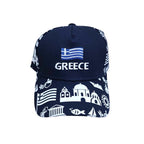 Τζόκεϊ καπέλο Greece - Jockey hat - Λευκό - Μπλε OEM