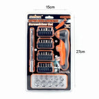 Horusdy Σετ υποδοχή μύτης κατσαβιδιού 37τεμ. SDY-94166 - Screwdriver Bit Socket Set Horusdy