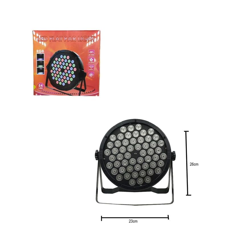Φωτορυθμικό 54 LED - Flat par light stage OEM