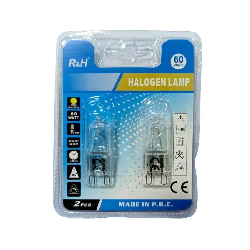 R&H Λάμπα αλογόνου 60W G9 – Halogen lamp OEM