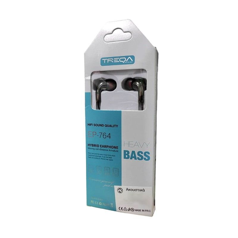 Treqa Ενσύρματα Ακουστικά EP-764 - Hybrid Earphones Treqa