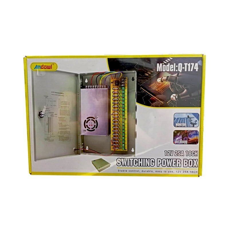 Andowl Τροφοδοτικό Κουτί Συστημάτων CCTV Q-T174 OEM