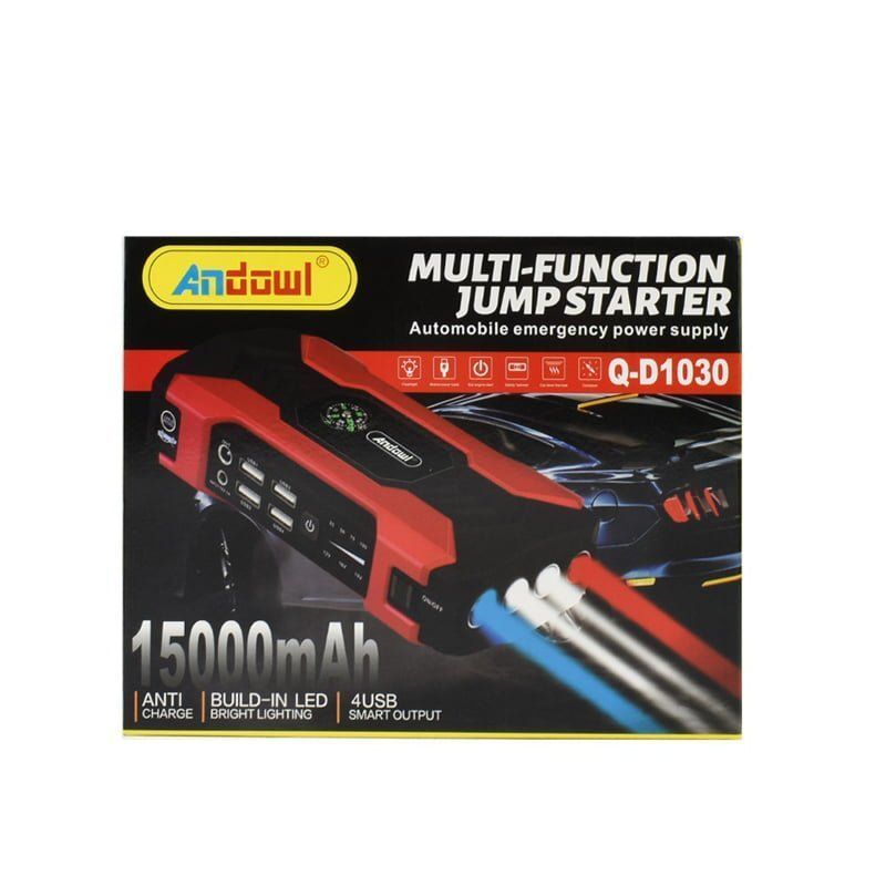 Andowl Εκκινητής Μπαταρίας Αυτοκινήτου 15000mAh Q-D1030 - Car multi-function jump starter ANDOWL