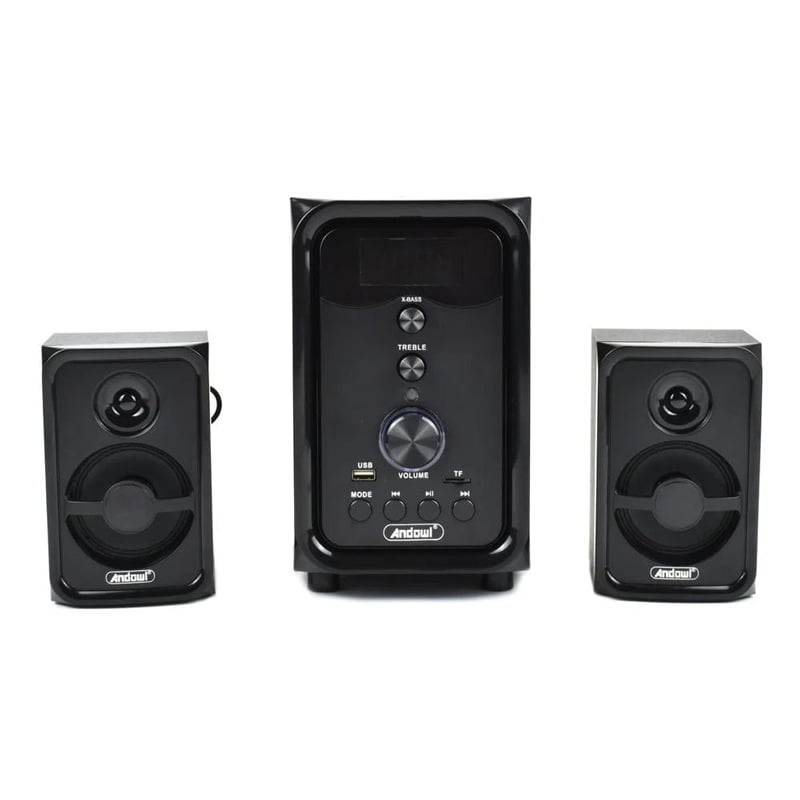 Andowl Ηχεία Υπολογιστή 2.1 1000W PMPO με USB, Micro SD, Bluetooth, Χειριστήριο Q-YX107T - Multimedia Speaker System OEM