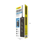 Andowl Πολύπριζο 3 Θέσεων + 2 USB Θύρες με Διακόπτη Q-PX300 - Socket ANDOWL