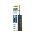 Andowl Πολύπριζο με Αγγλική Πρίζα 3 Θέσεων + 2 USB Θύρες με Διακόπτη Q-PX300 - Socket OEM