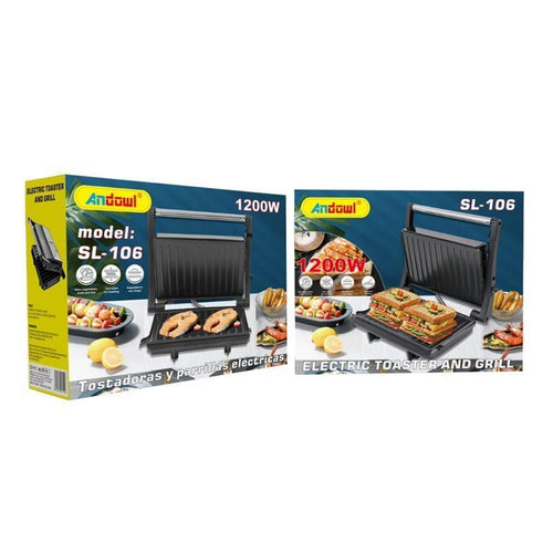 Andowl SL-106 Τοστιέρα Γκριλιέρα 1200W 220V - Electric Toaster & Grill ANDOWL