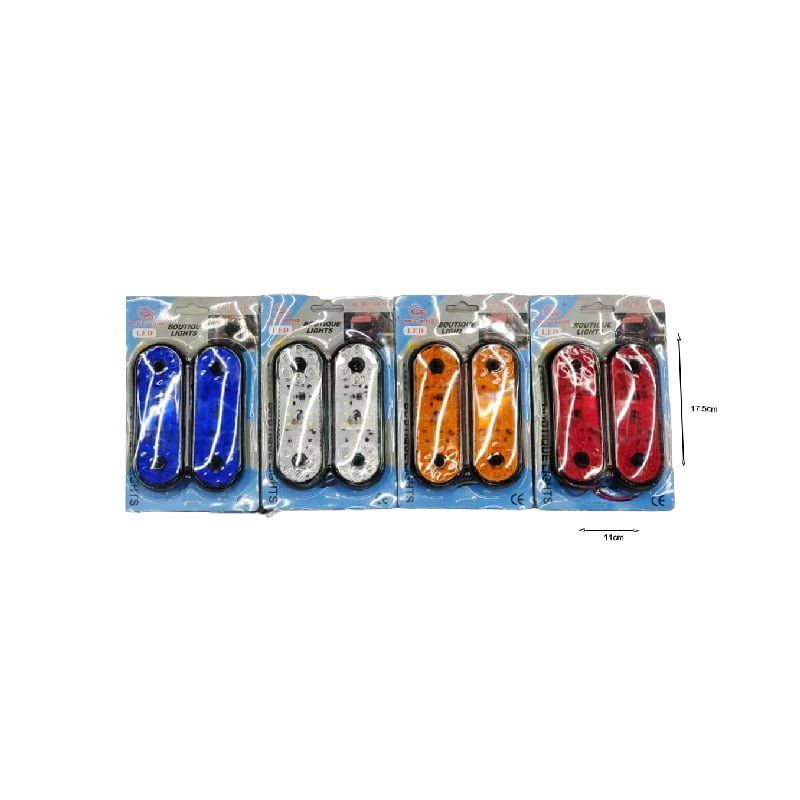 Damo-Wang Πλαϊνά -Πλευρικά Φώτα Φορτηγών LED– Truck Side Lights - Μπλε Damo-Wang