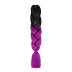 Yuan yao Μαλλιά για Ράστα ombre μαύρο/μωβ BY28 - Rasta hair OEM