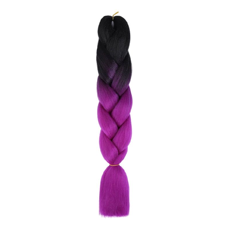 Yuan yao Μαλλιά για Ράστα ombre μαύρο/μωβ BY28 - Rasta hair OEM