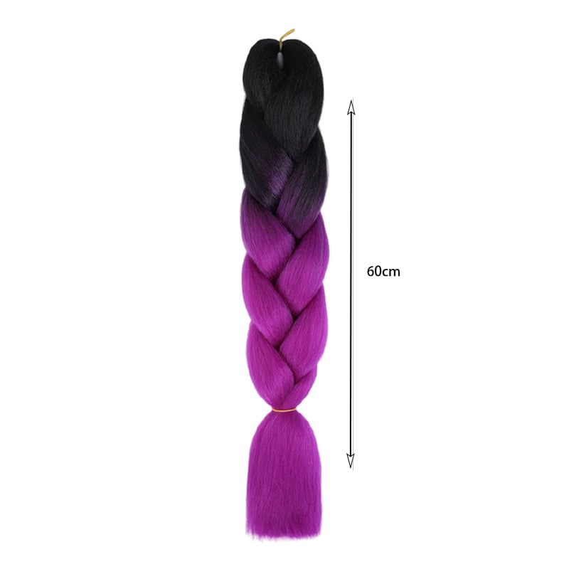 Yuan yao Μαλλιά για Ράστα ombre μαύρο/μωβ BY28 - Rasta hair OEM