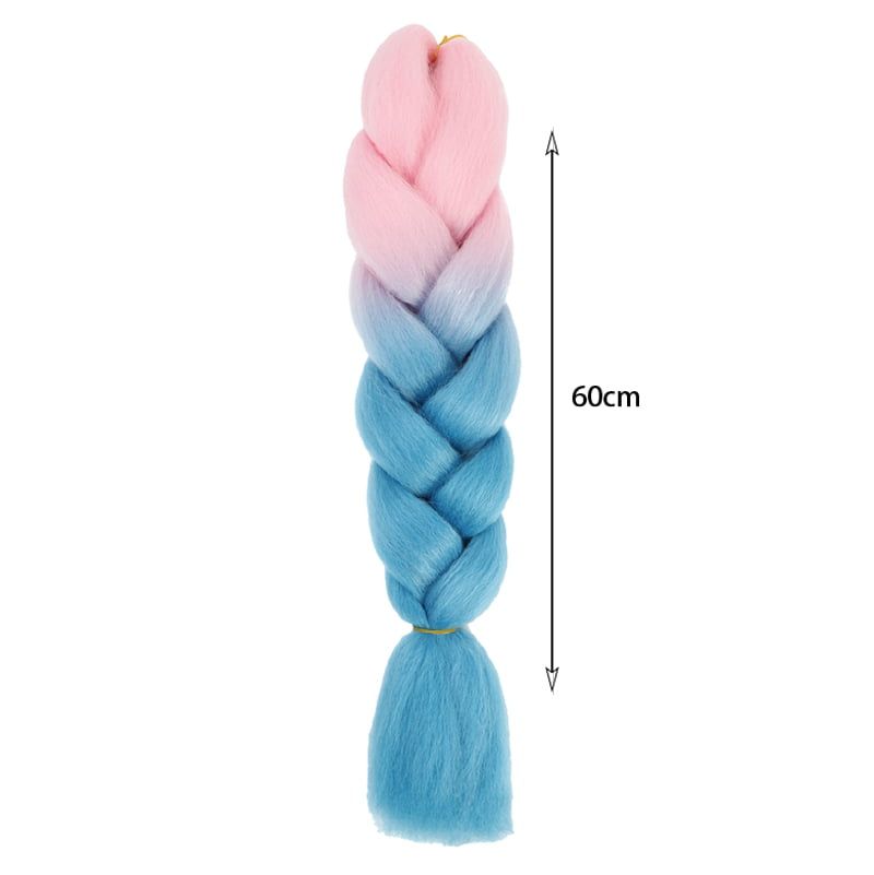 Yuan yao Μαλλιά για Ράστα ombre ροζ/γαλάζιο BY60 - Rasta hair OEM