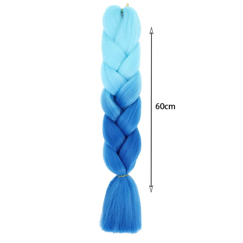 Yuan yao Μαλλιά για Ράστα ombre γαλάζιο/μπλε BY54 - Rasta hair OEM