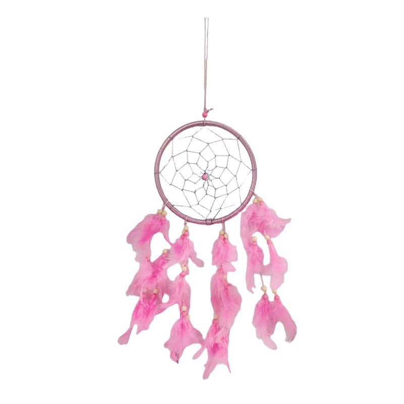Ονειροπαγίδα 40cm - Dreamcatcher - Κίτρινο - Μωβ OEM