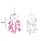 Ονειροπαγίδα 40cm - Dreamcatcher - Κίτρινο - Μωβ OEM