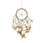 Ονειροπαγίδα 60cm - Dreamcatcher - Κίτρινο - Μωβ OEM