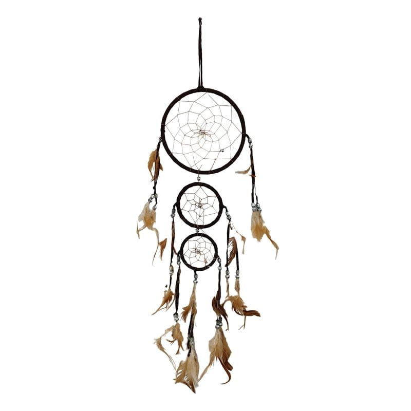 Ονειροπαγίδα 60cm - Dreamcatcher - Κίτρινο - Μωβ OEM