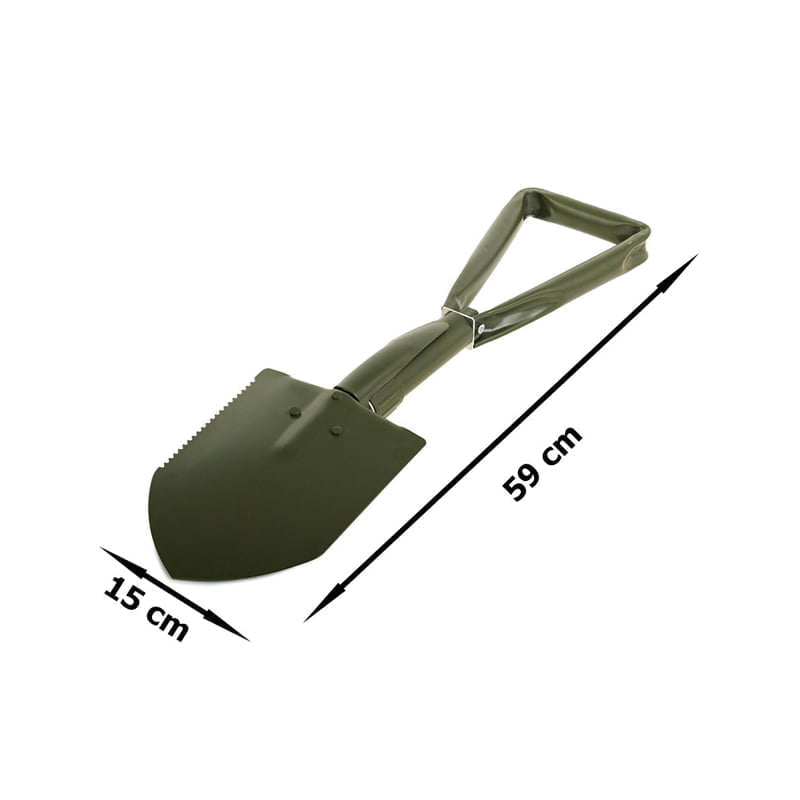 Πτυσσόμενο μεταλλικό φτυάρι Survivors - Folding metal shovel - Μαύρο OEM