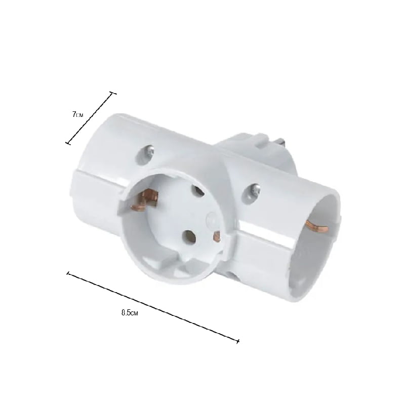 Πολύπριζο αντάπτορας ταφ 3 θέσεων 16Α/250V - Multi-socket adapter taf OEM