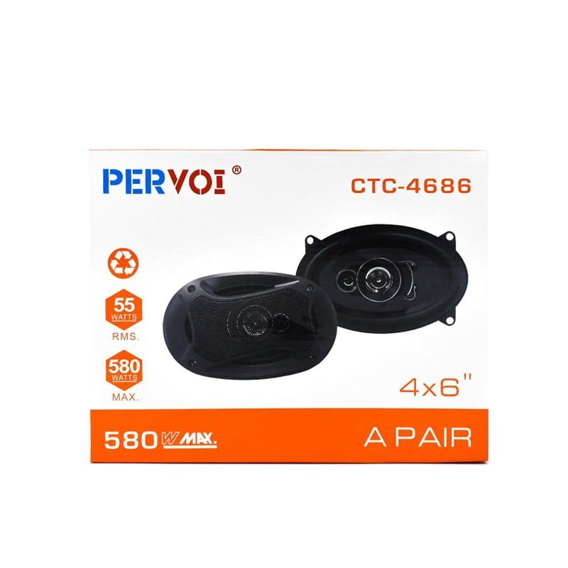 PerVoi Σετ Ηχεία Αυτοκινήτου Midrange 4×6″ 580W RMS 2τμχ CTC-4686 - Drive speaker PerVoi