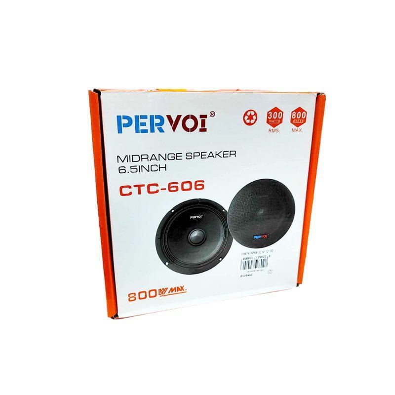 PerVoi Σετ Ηχεία Αυτοκινήτου CTC-606 6.5" με 300W RMS - Midrange speaker PerVoi