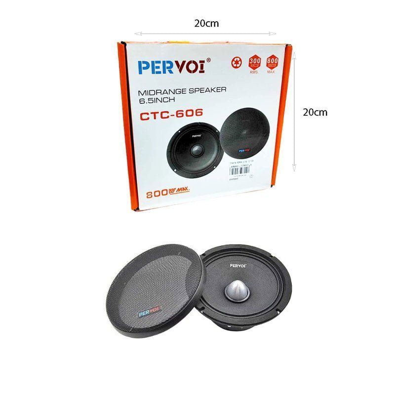PerVoi Σετ Ηχεία Αυτοκινήτου CTC-606 6.5" με 300W RMS - Midrange speaker PerVoi